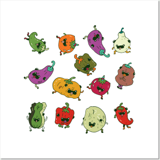 Pugs Vegetable Posters and Art